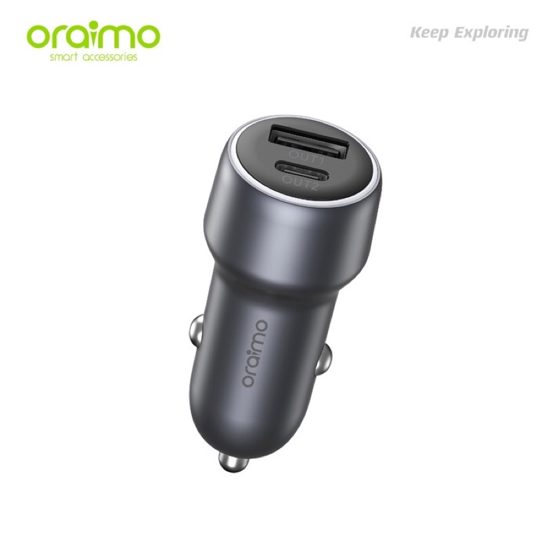 Oraimo Bullet 38 Faster Charging Car Charger Dual Ports - OCC-72D