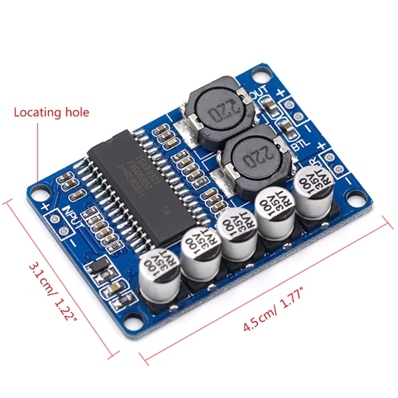 Zzz TDA8932 Digital power Amplifier Modul Papan Elektronik 35W Mono power Amplifier Board Konsumsi Daya Tinggi