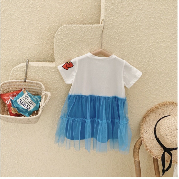 babyfit [1-4thn] baju dress oblong T-shirt tutu anak perempuan lengan pendek import qk-1213