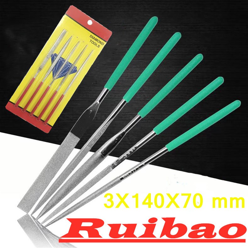 Ruibao Kikir Intan 1 Set 5 Pcs / Kikir Diamond