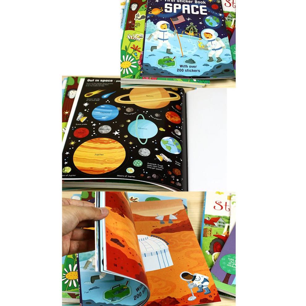 

[PRODUK DLMKM] [PART 1] USBORNE FIRST STICKER BOOK BUKU STIKER ANAK ANAK BFV