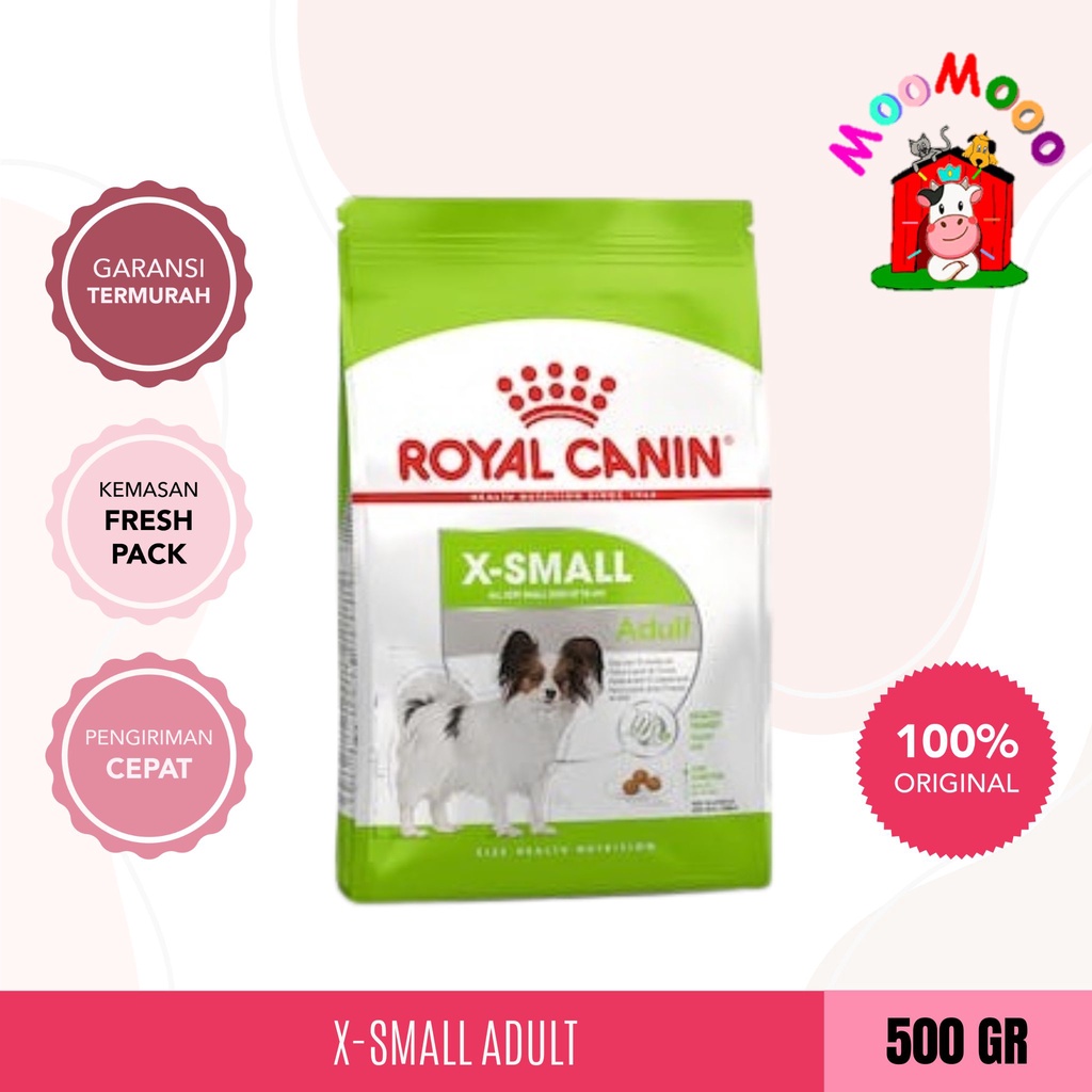 Makanan Anjing  Small Dewasa Royal Canin X-Small Adult 500gr / Dog Food