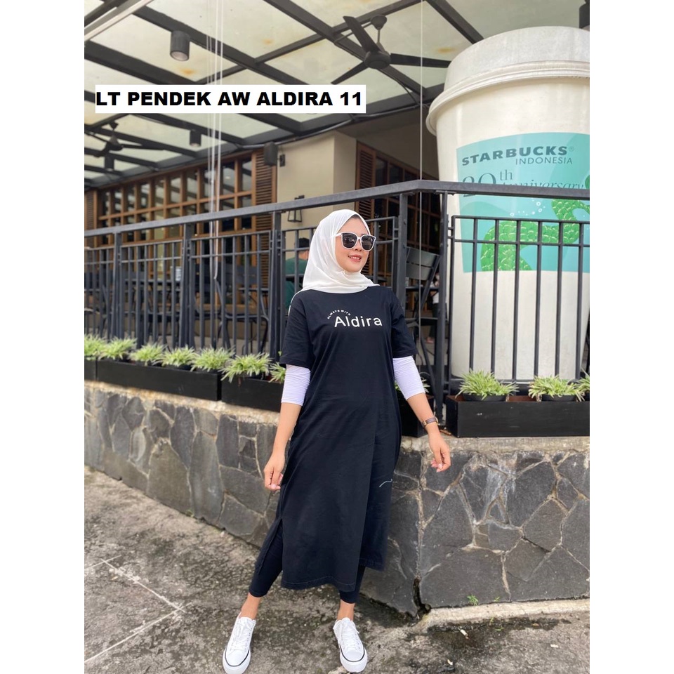 GAMIS ALDIRA LENGAN PENDEK/GAMIS WANITA/FASHION WANITA/BAJU WANITA/ATASAN WANITA LONG TUNIK WANITA
