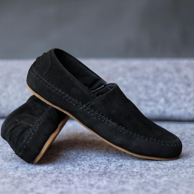 ABRHM x HUNICI - Sepatu Slip On Pria Sepatu Casual Pria Sepatu Kulit Syntetic Pria Sepatu Original S