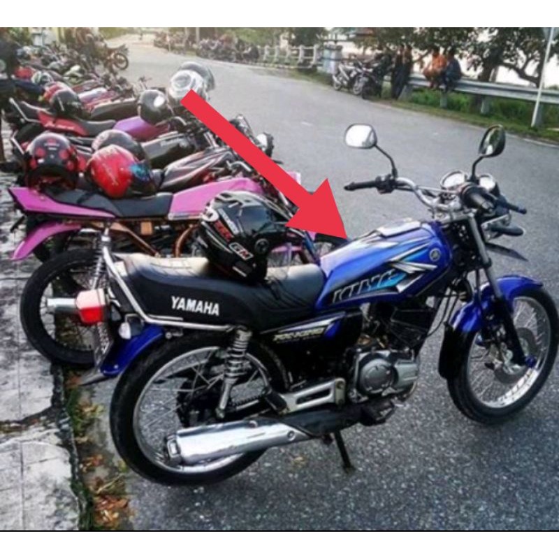 STIKER STRIPING RX KING 2008 BIRU