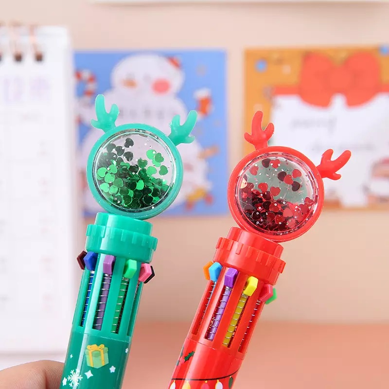 Gelasa Souvenir Pen Ballpoint Natal Christmas 10 warna