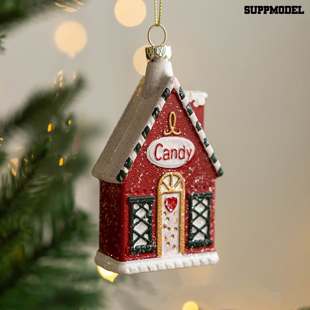 [Dekorasi] Liontin Natal Dengan Lanyard Reusable PVC Xmas Wreath Hanging Charm Craft Dekorasi Rumah Untuk Liburan