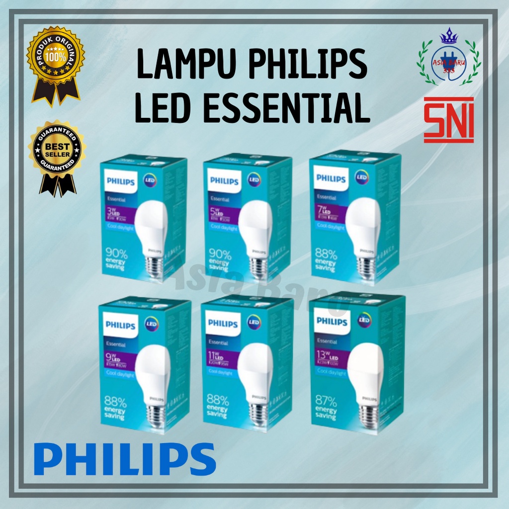 Lampu LED Bulb Essential PHILIPS 3w - 13w