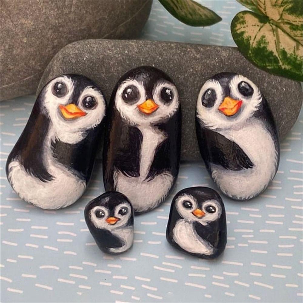 Preva Penguin Pebblet Kado Hiasan Rumah Dekorasi Kantor Lucu