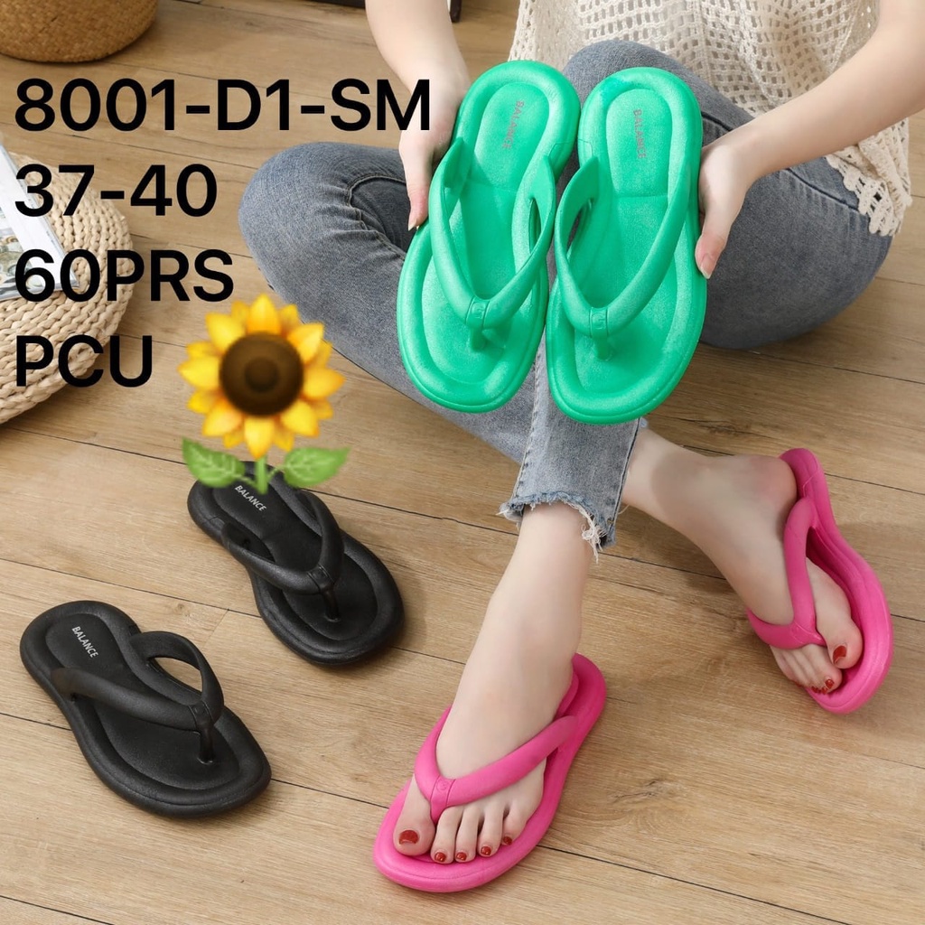 Sandal Karet Jelly Wedges Wanita Import Model Fashion KoreaTerbaru Original Kekinian by AGUNG STYLE Balance 8001-D1-SM