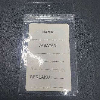 CASING ID CARD HOLDER DENGAN KLIP ANTI BASAH / TANDA PENGENAL COVER