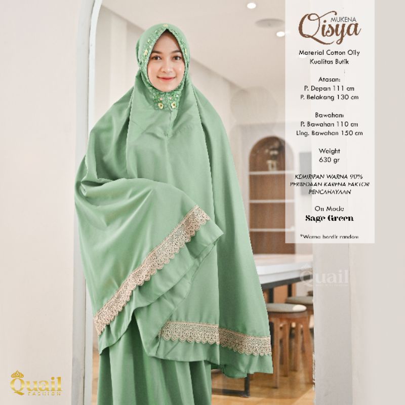 Mukena Dewasa Katun QISYA Original Quail Hijab