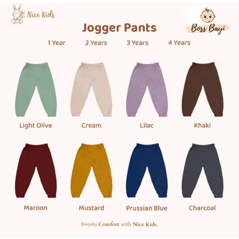 NICE KIDS - Jogger Pants / Celana Joger Anak