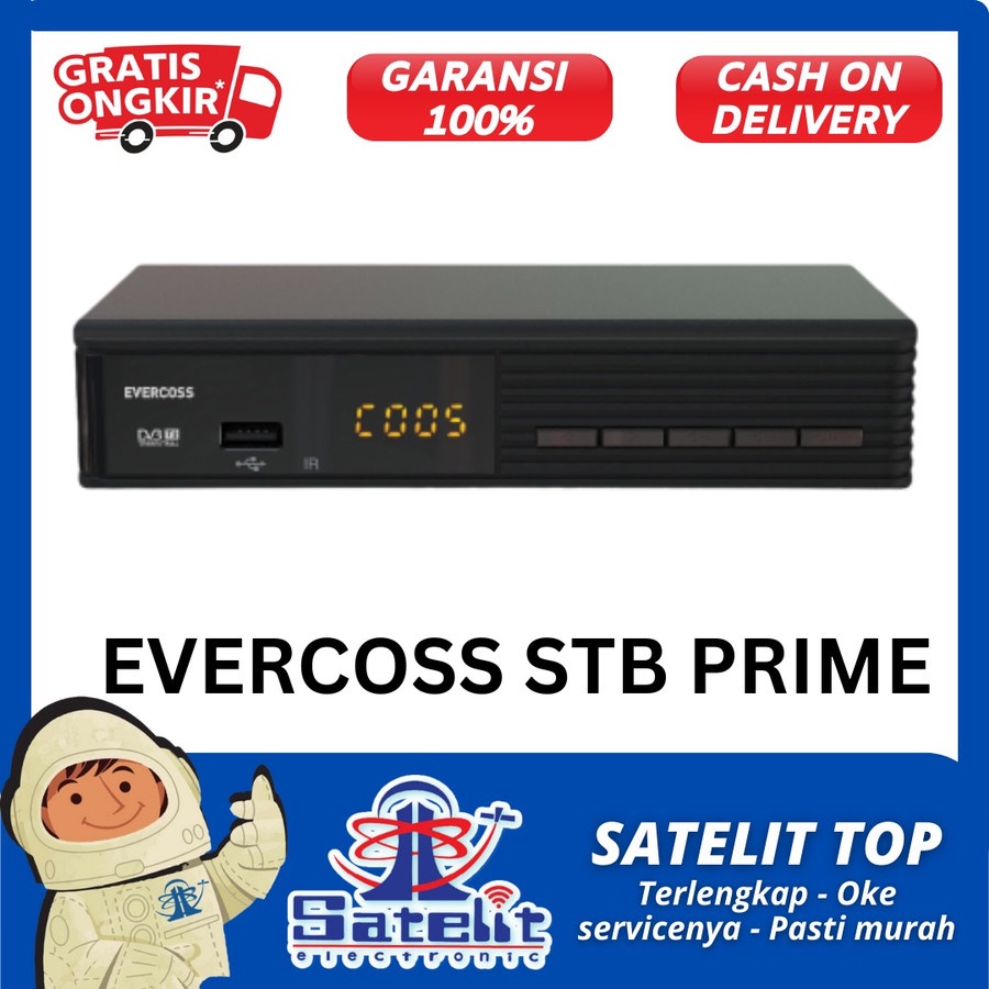SET TOP BOX DVB-T2 EVERCOSS STB PRIME
