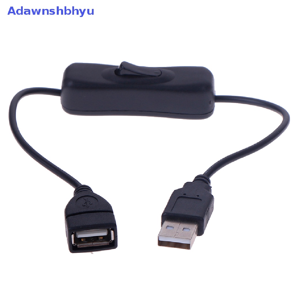 Adhyu 1Pc Kabel Extender Ekstensi USB 2.0 A Male to A Female Dengan Switch ON/OFF Cable ID