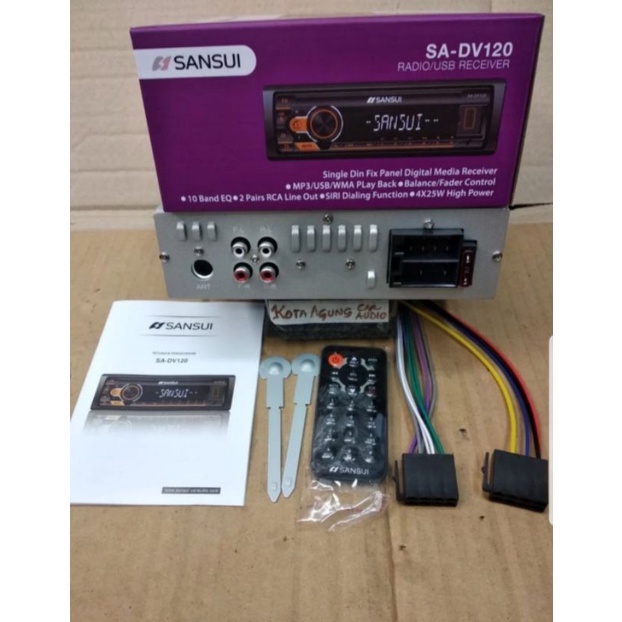 head unit single din tape mobil sansui sa dv120 mp3 mp4 bluetooth wireless car mp3 player usb blueto