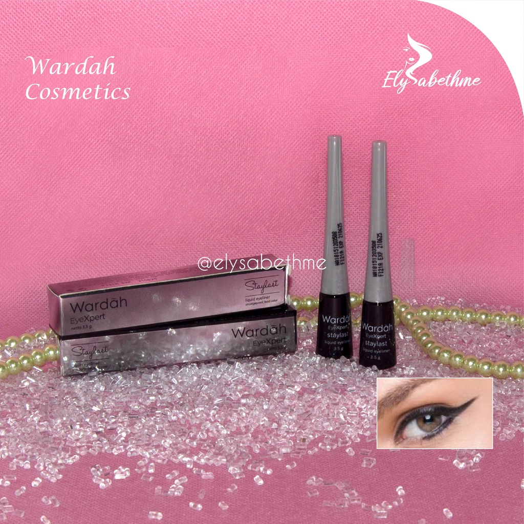 ✿ELYSABETHME✿ 🅆 🄰 🅁 🄳 🄰 🄷 Wardah eyeliner Eyexpert  Liquid ujung runcing hasil natural waterproof anti luntur