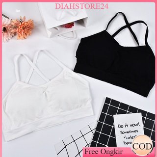 PROMO BB14 Pakaian Wanita Polos Tanpa Kawat Bh Bra Pakaian Dalam Wanita Sexy Sport Gym Zumba Yoga/Te