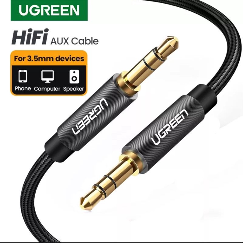 Ugreen Kabel Audio Jack 3.5 mm Extension - Ugreen 50361 Kabel Aux 3.5mm Audio Stereo Hifi