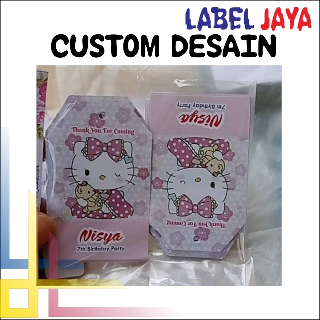 

Hangtag bday ultah birthday ulang tahun Tag bday Tag nama Label tag ultah LABEL_JAYA