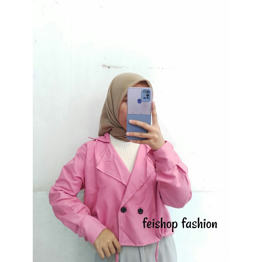 SALE ! ADARA Blazer Crop - Outer Blazer Wanita / Blazer Wanita Casual