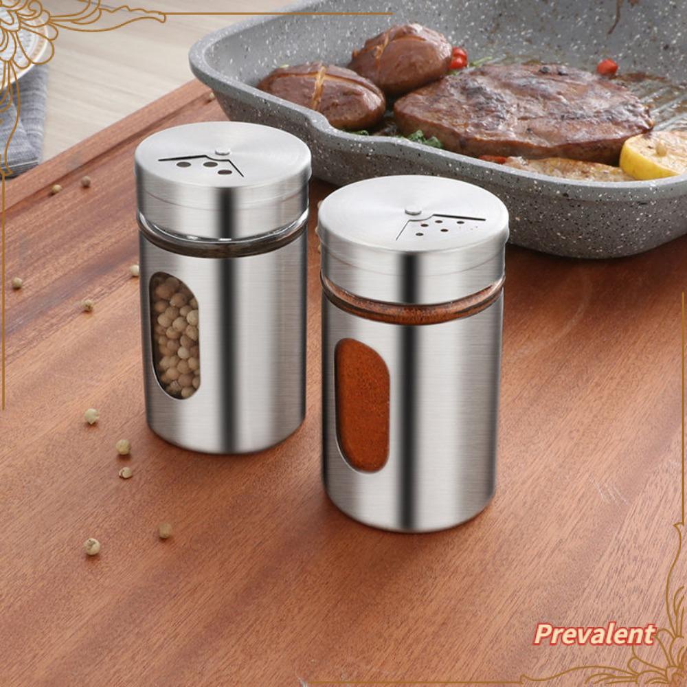 Preva Kotak Penyimpanan Bumbu Bumbu Bumbu Storage Tank Aksesoris Dapur Organizer BBQ Masak Herbal Organizer Mangkok Salt Shaker Toples Lada Gula Wadah