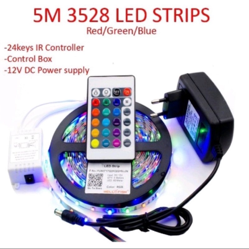 LAMPU LED STRIP SELANG 5 METER - LAMPU LED HIAS - LAMPU DEKORASI KAMAR