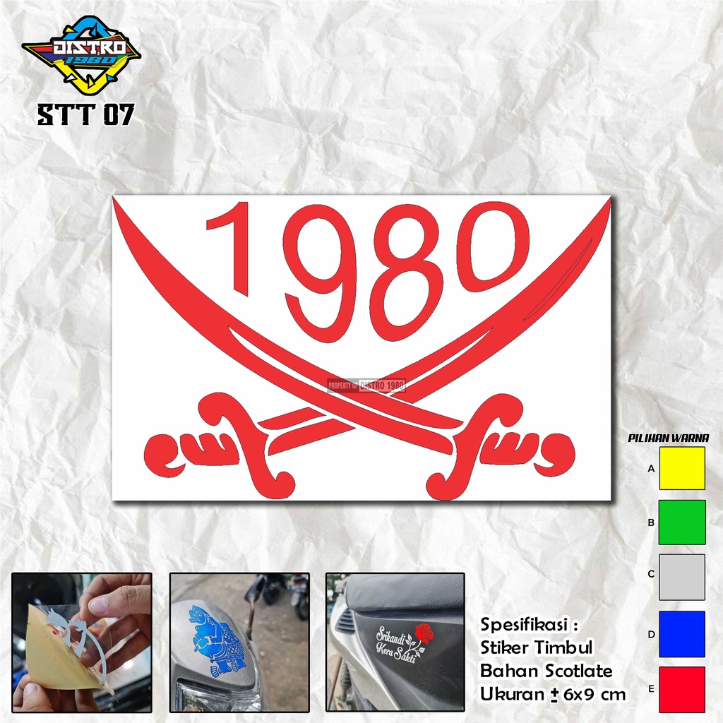 

Stiker Timbul Kera Sakti Anti Air STT 07