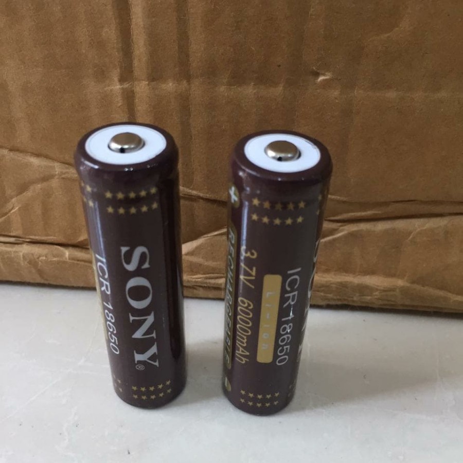 Baterai Cas 18650 Sony 6000mAh Batre 18650 Sony 6000 Mah