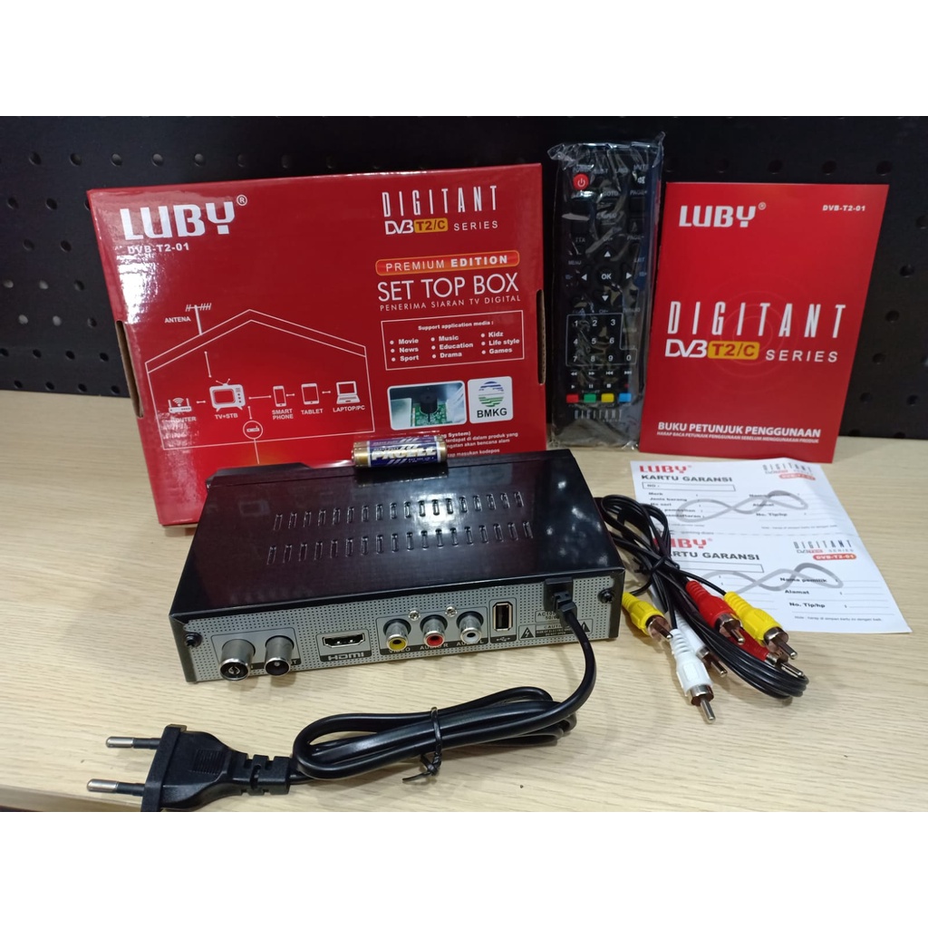 Set Top Box DVB T2 01 By Luby TV Siaran Digital STB - DVB-T2-01