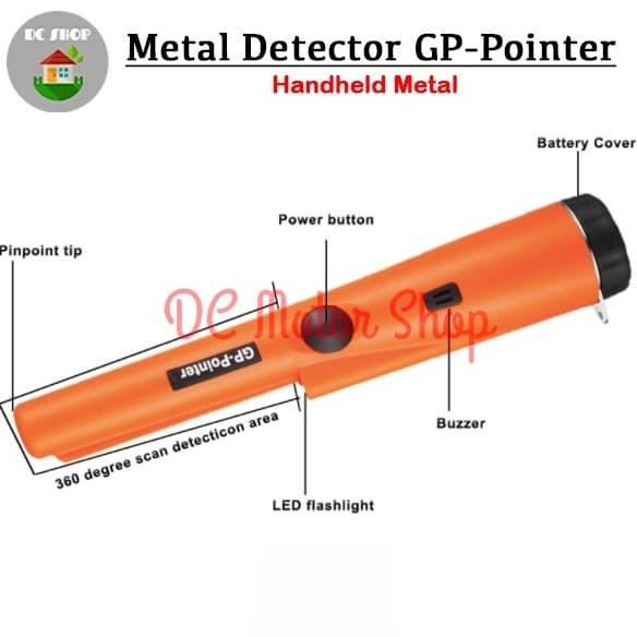 Gp Pointer Metal Detektor /Alat Deteksi Logam Metal Emas Perak