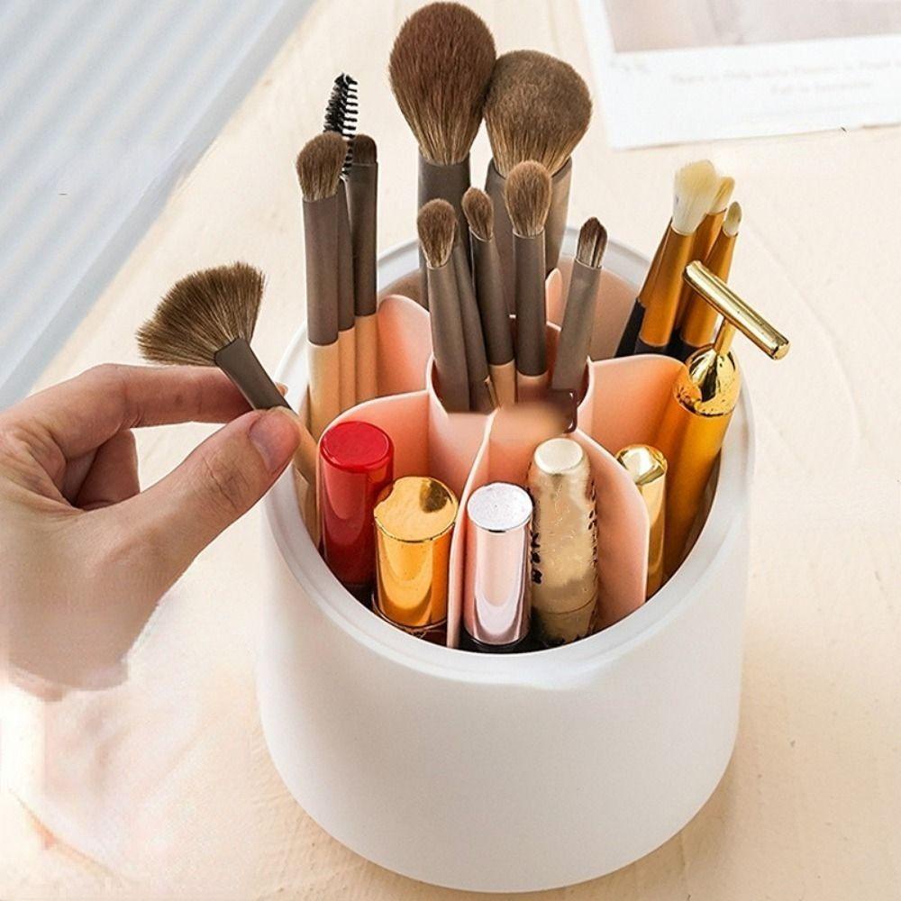 Solighter Makeup Brush Storage Kotak Penyimpanan Lipstik Eye Shadow Multifungsi