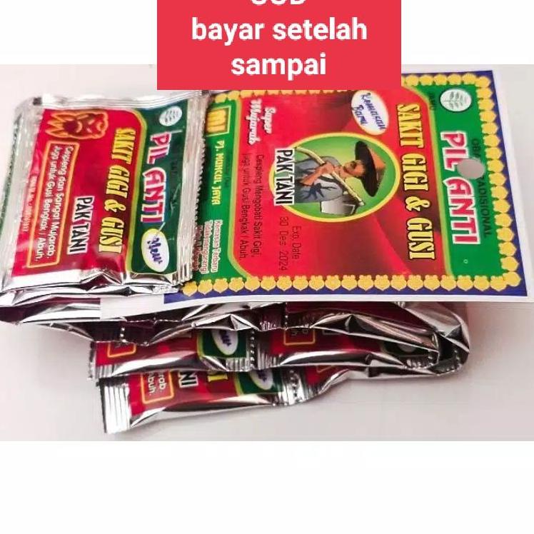 

【MEGA SALE】 Pil pak tani ( sakit gigi) original