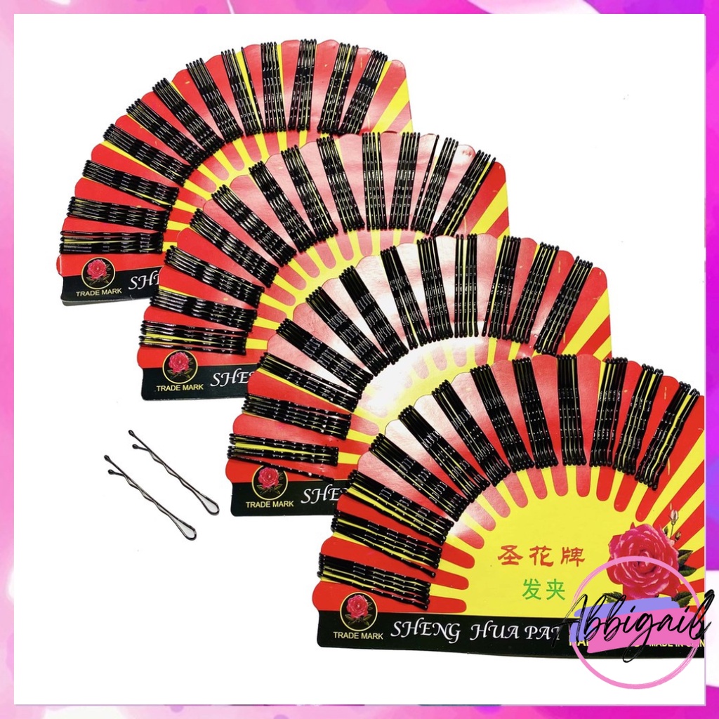 𝘈𝘉𝘎✰JEPIT LIDI KIPAS ISI 60 / JEPIT RAMBUT LIDI BUNGA BOBBY PIN HAIR GRIPS 1254