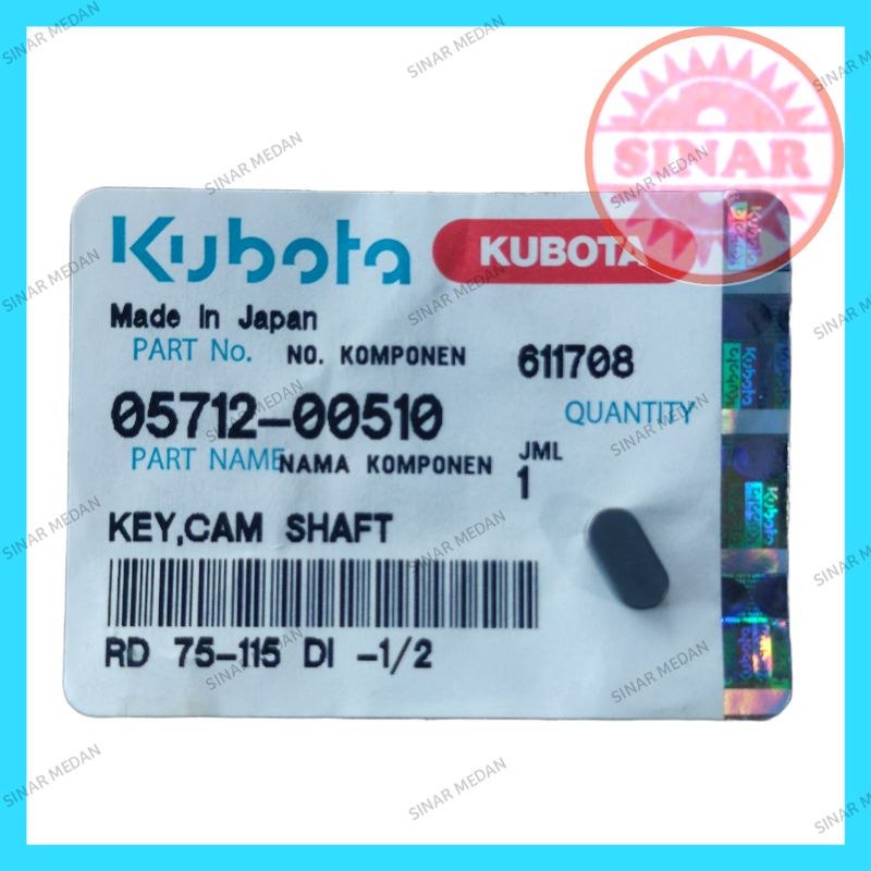 KUBOTA RD85 KEY CAMSHAFT RD 75 85 105 115 SPI AS KLEP