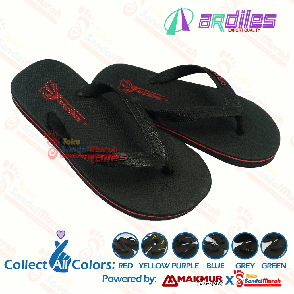 Toko Sendal Murah - Sandal Jepit Anak Perempuan Laki - Laki /  Sandal Jepit Karet Anak Ukuran Tanggung Hitam  Polos [Toko Sendal Murah Kids 03 Ardiles Black pearl]