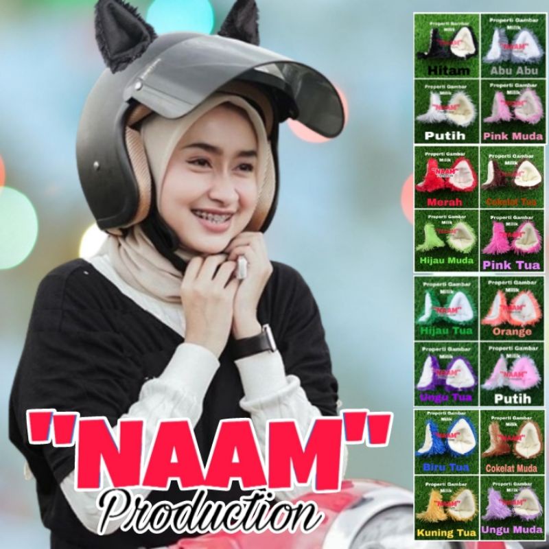 Kuping Helm, Kuping Kucing Helm, Kuping Helm Bogo, Kuping Helm Halfface, Kuping Helm Imut
