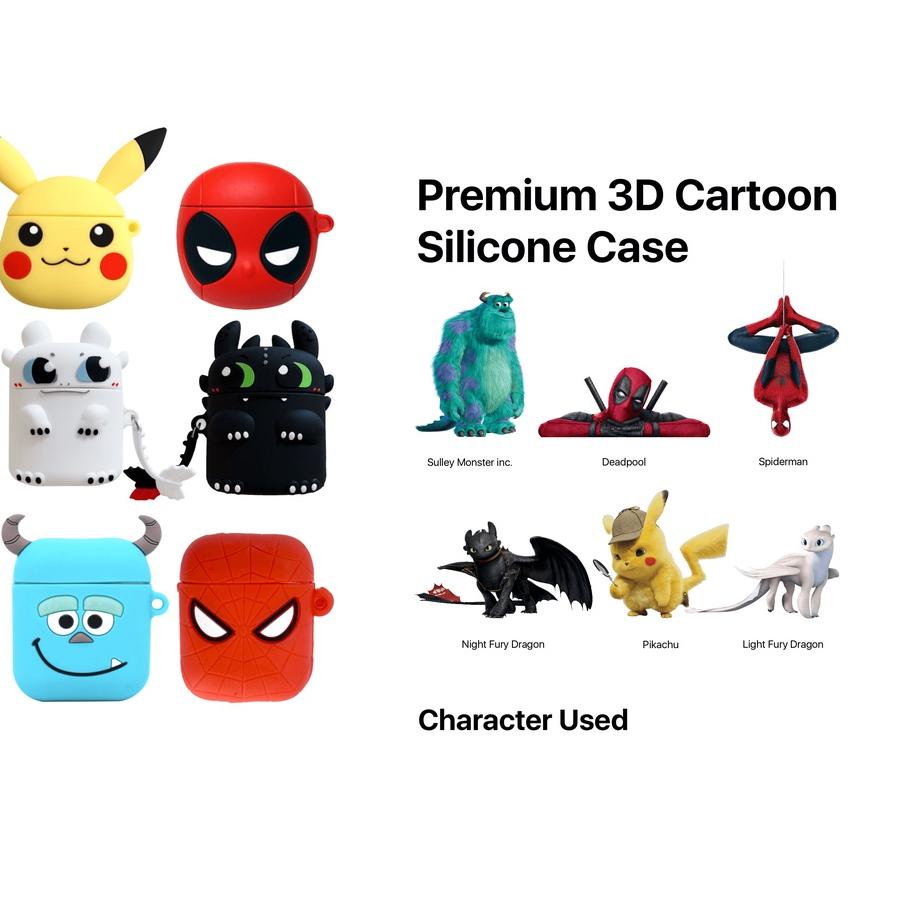 kodef4F9r Case / Casing Airpods Gen 2 Premium 3D Cartoon Silicone Case By Pods Indonesia