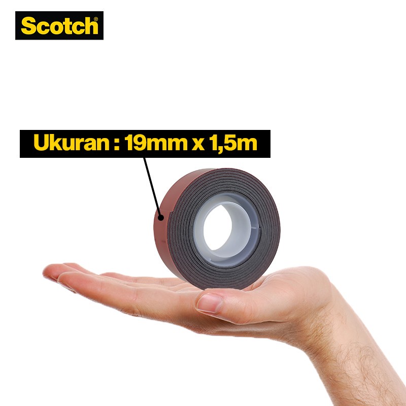 Ktmstore 3M Scotch Strong Outdoor Tape 19mmx1,5m Outdoor Weather Proof 411-S19