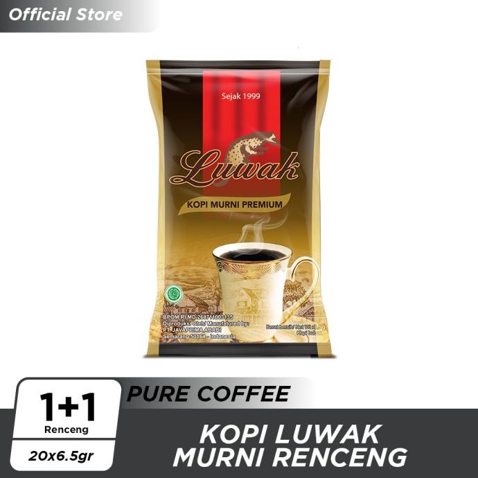 

Kopi Luwak Murni Renceng 20x6.5gr