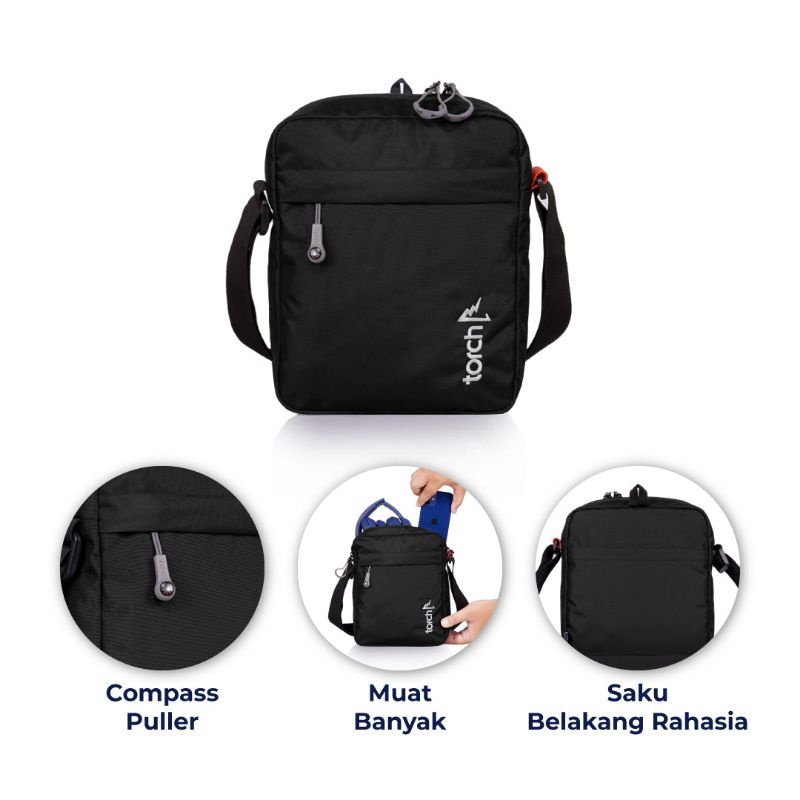 Tas Selempang Original Torch Namchon 4L Grey Mewah