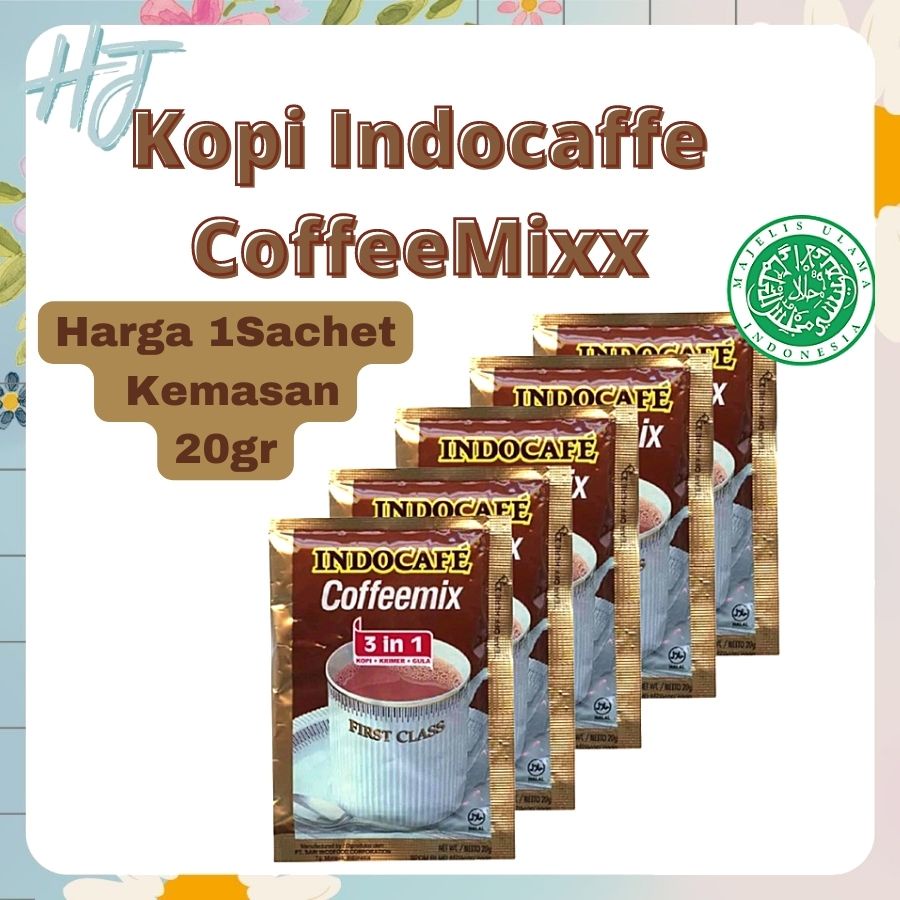 

COD (HJ) Kopi Indocafe Coffeemix 3 In 1 Sachet 20gr Kopi Mix 1Pcs