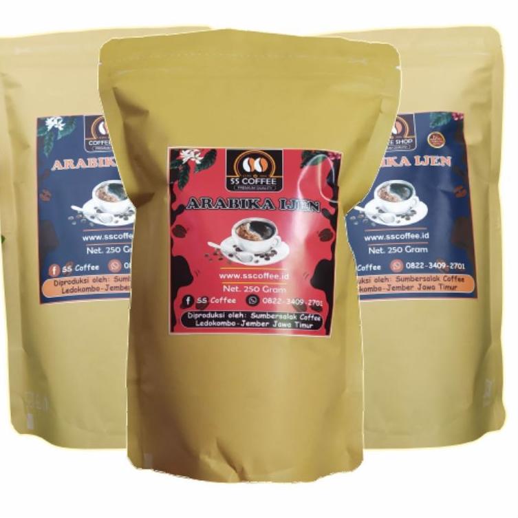 

↣ Kopi Arabika Java Ijen Bondowoso | Grade A | 250 Gram - SS COFFEE ☄