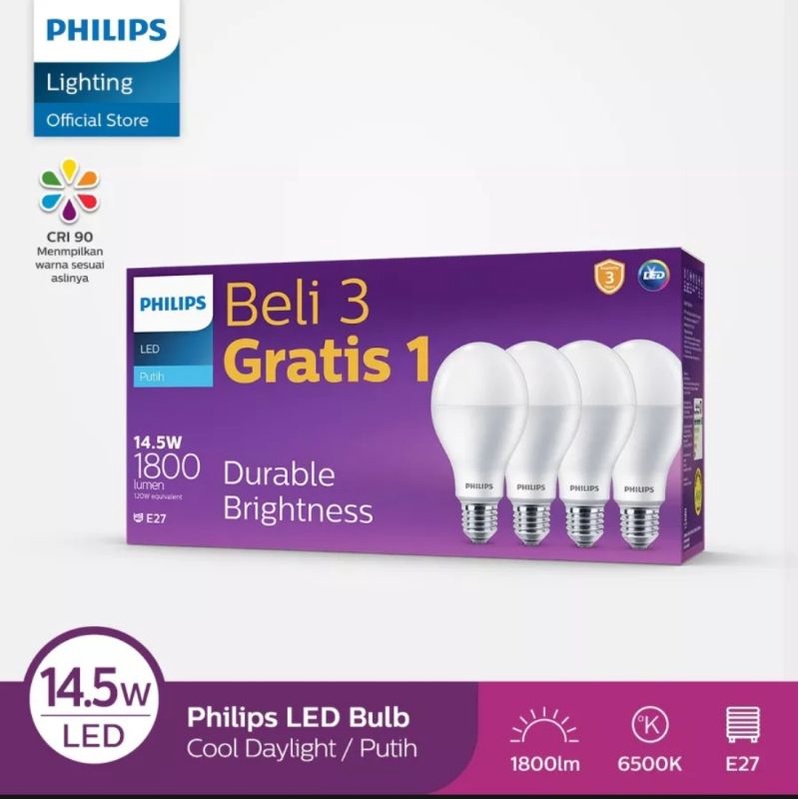 Philips Lampu Led MyCare MultiPack 5-7-8-10-12-14,5W (Beli 3 Gratis 1)