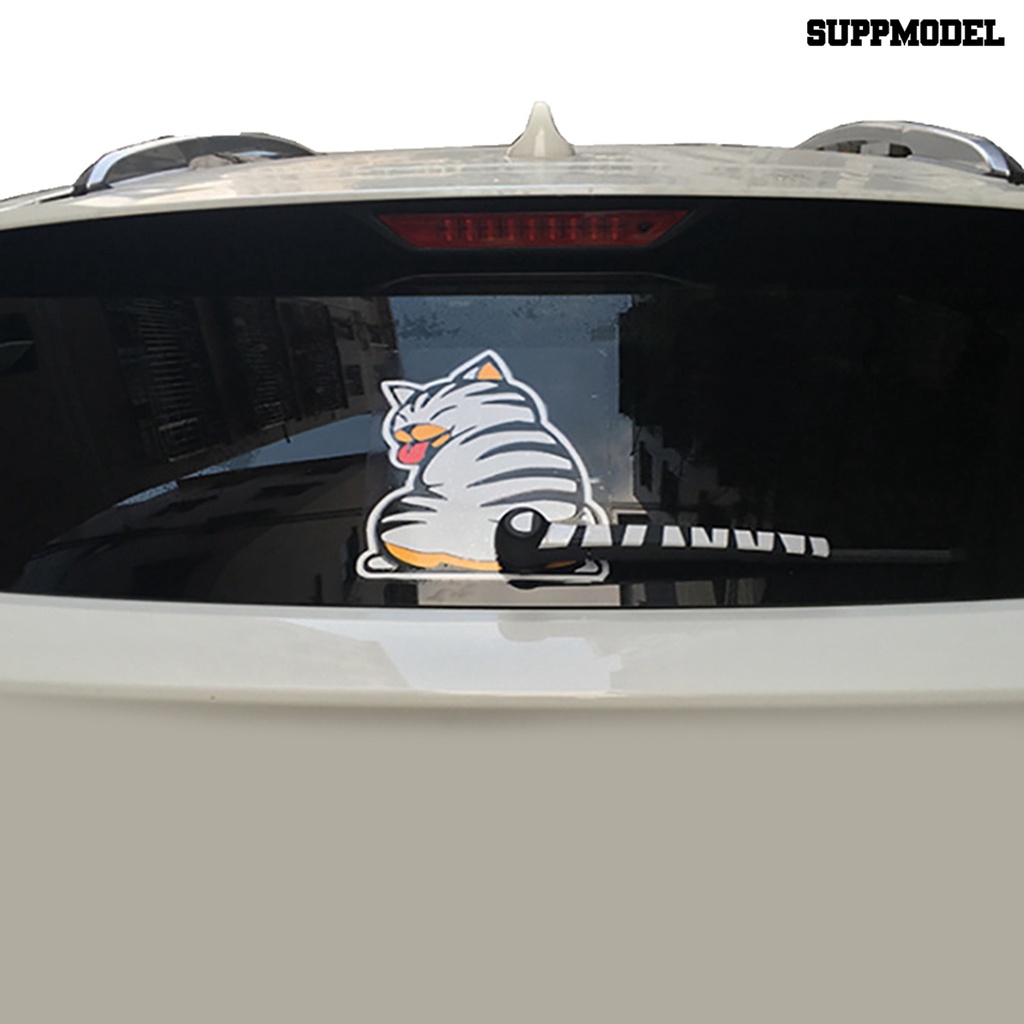 [Auto] Kartun Lucu Moving Tail Stiker Kendaraan Mobil Jendela Wiper Decals Dekorasi