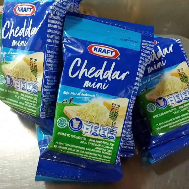 

Keju Kraft cheddar mini sachet