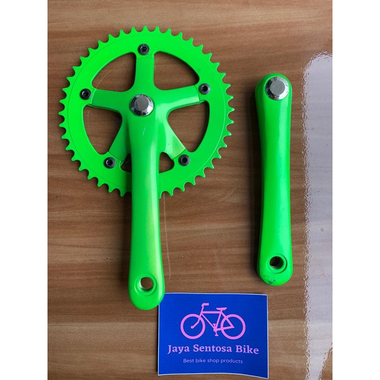 TERMURAH!!! Gear Sepeda / Crank PIXY Full Alloy / Single Speed 44T