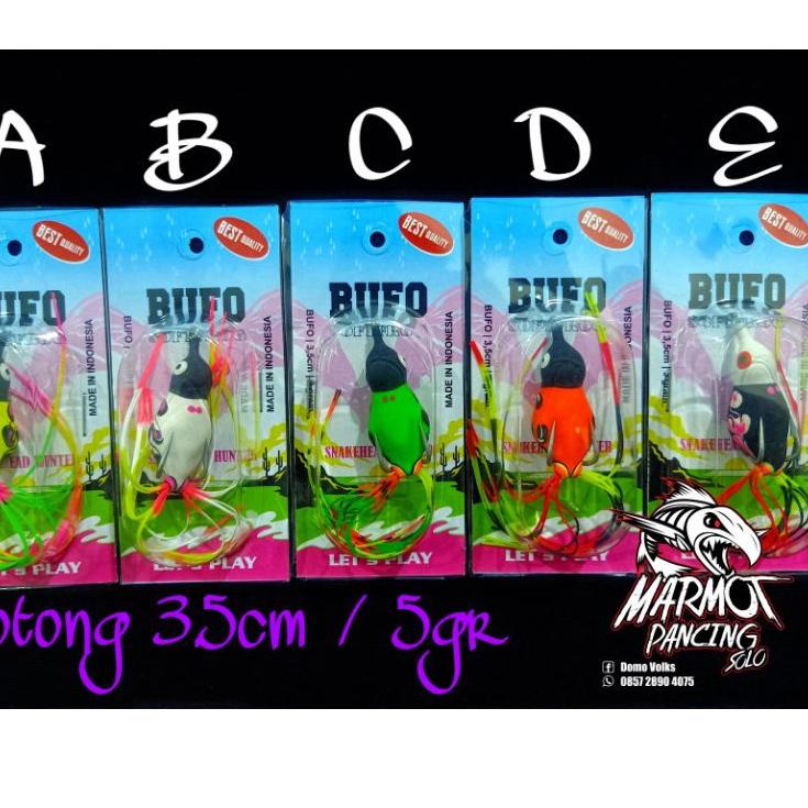 Paling Laku LURE SOFT FROG BUFO SOFTFROG UMPAN GABUS TOMAN