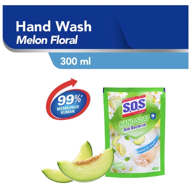 Sos Handsoap Handwash Antibacterial Refill Botol Pump Aroma Buah - Sos Sabun Cuci Tangan Membunuh Virus Kuman