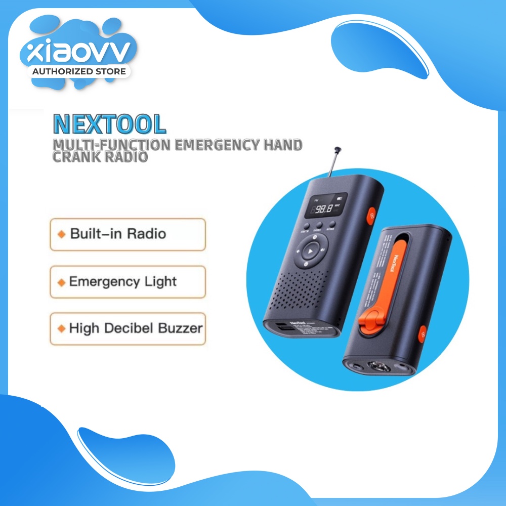 Jual Nextool 6 in 1 Emergency Power Station AM FM Radio Flashlight ...